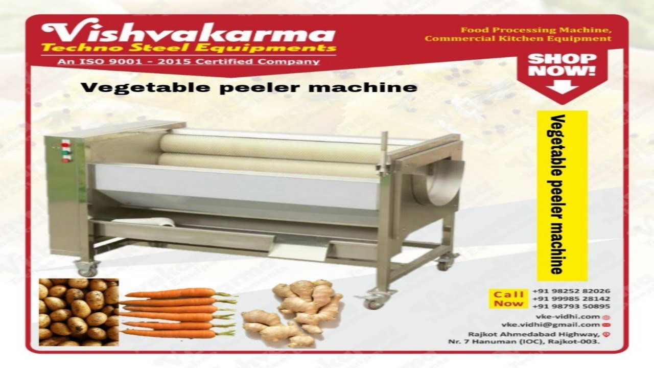 carrot peeling and washing machine