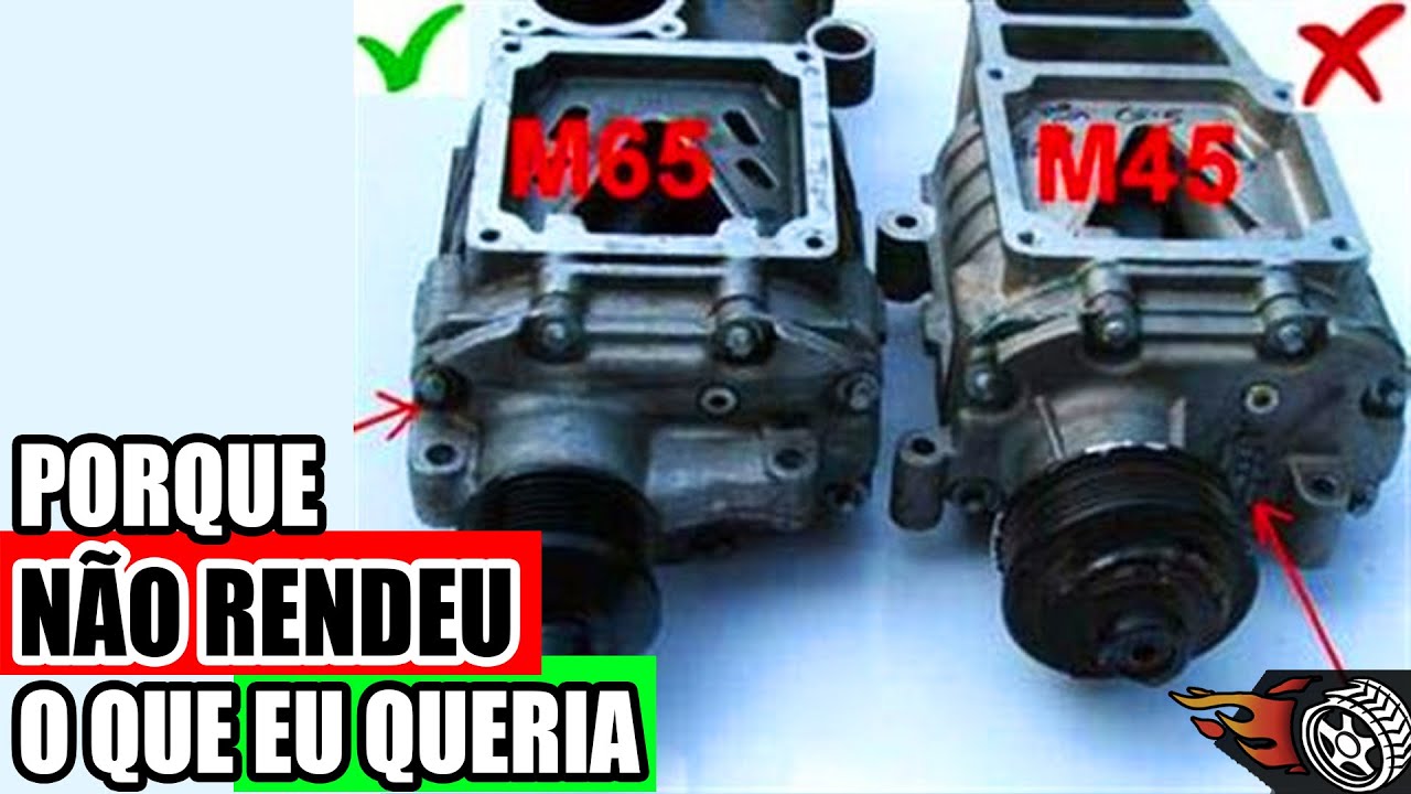 ERREI!  VEJA ANTES de por BLOWER / SUPERCHARGER - Eaton M45 / M65 Quanto ganha de potência?
