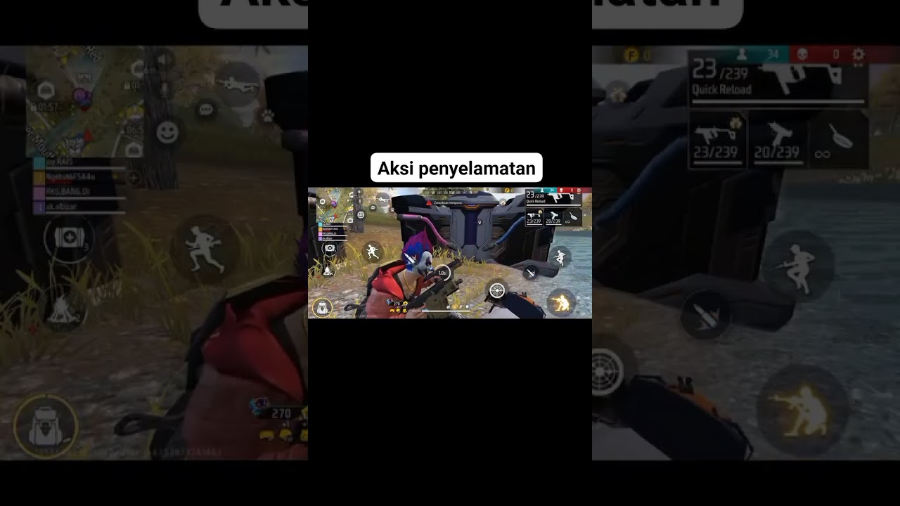 menyelamatan kawan #maingames #freefire #udahgedemasihmainff #gaming #maingame #games #mabarlive