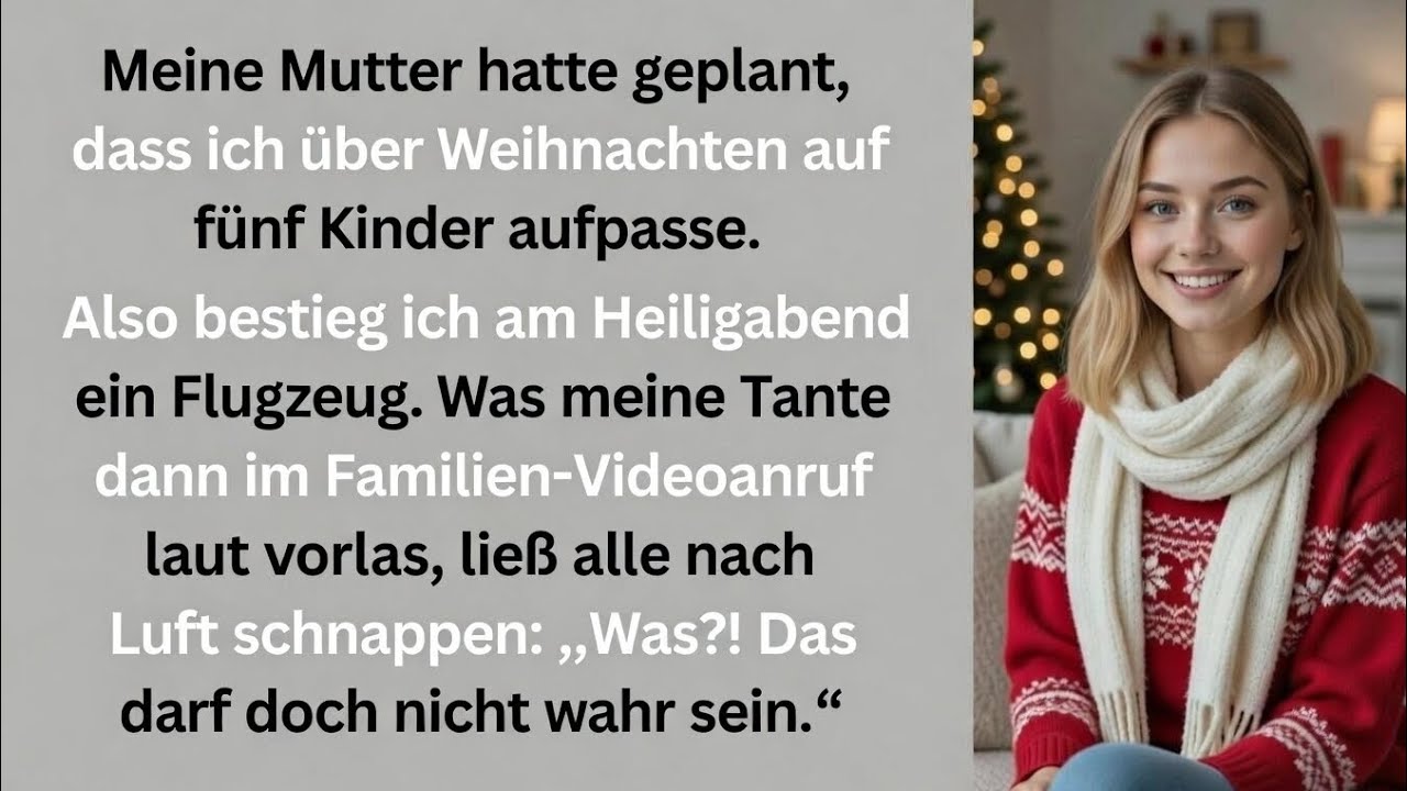 Meine Mutter hatte vor, mich über Weihnachten auf fünf Kinder aufpassen zu lassen – 