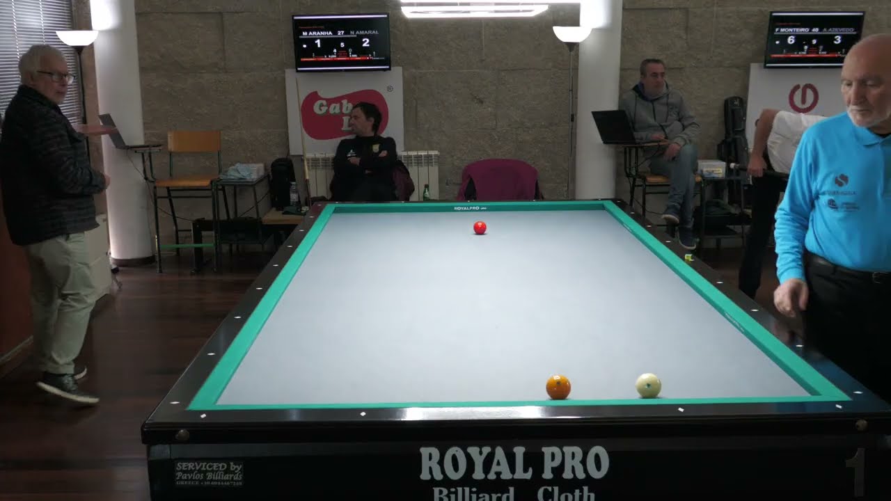 Bilhar Carambola: Mário Aranha - Nuno Amaral FEV2026