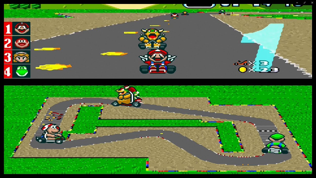 Super Mario Kart [Victory Themes] [HD] SNES