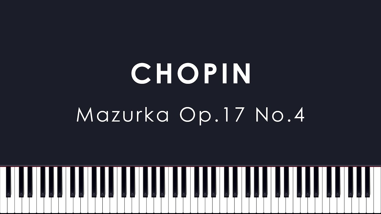 Chopin: Mazurka in A minor, Op.17 No.4 (Kolesnikov)