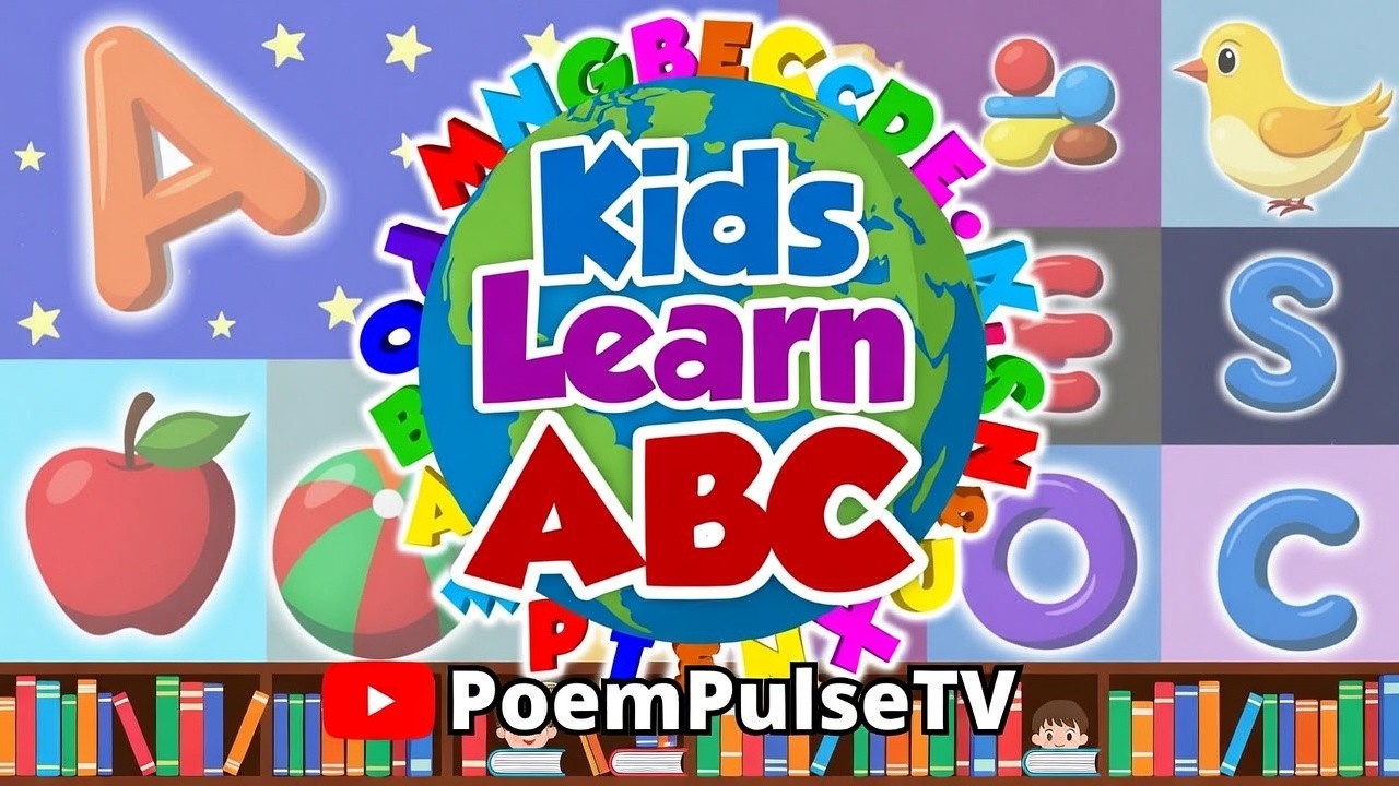 ABC Song for Kids 🎵 Funky & Jazzy Alphabet Learning | PoemPulseTV