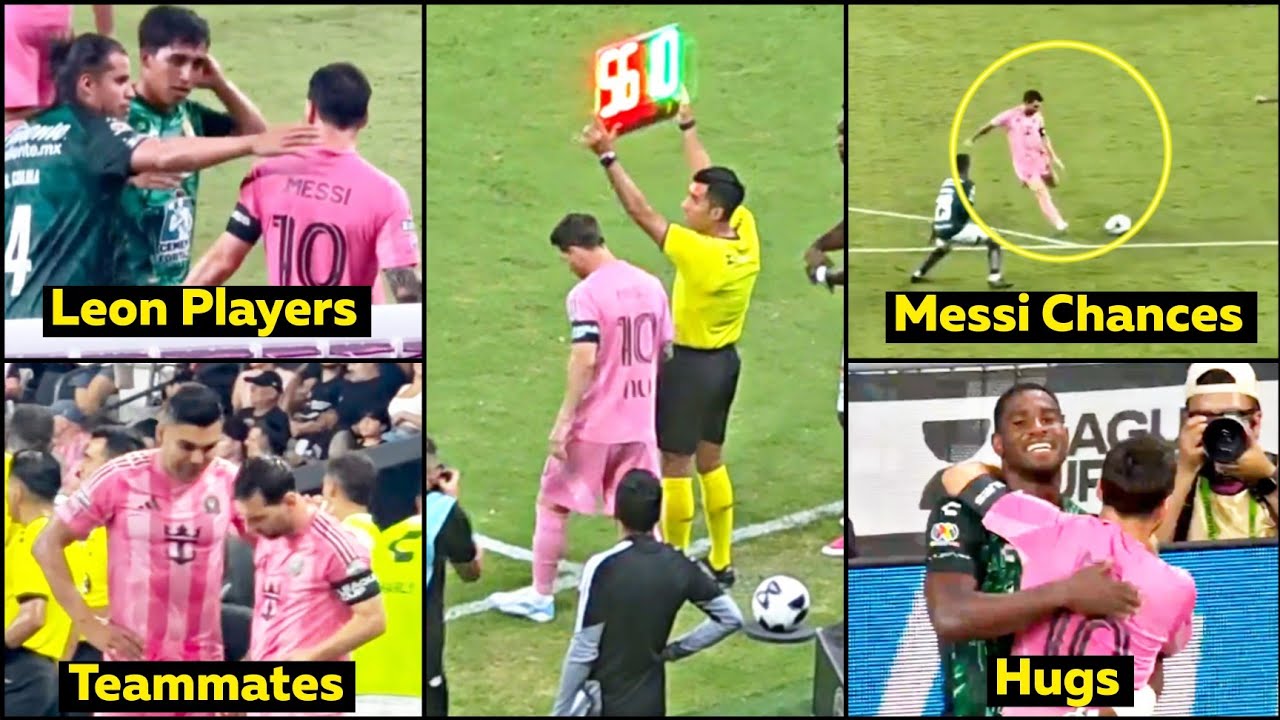 Leon Players RUSHES to Hug Messi After his Return to Inter Miami Reactions
