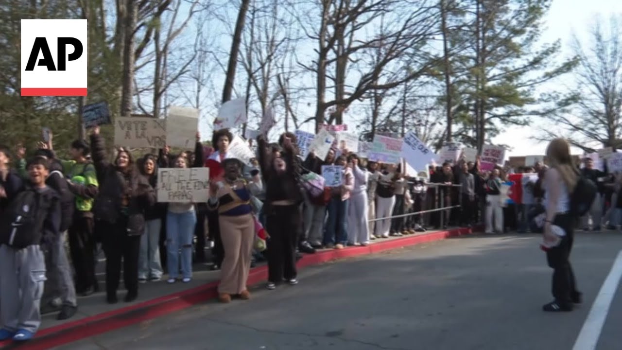 Students walk out of high school in Georgia to protest ICE activities