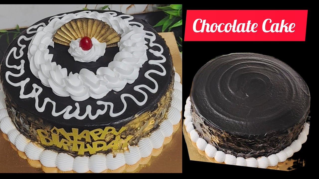 Haw to make full chocolate Cake|| Easy cake design ||chocolate Cake recipe||Egg less Cake.