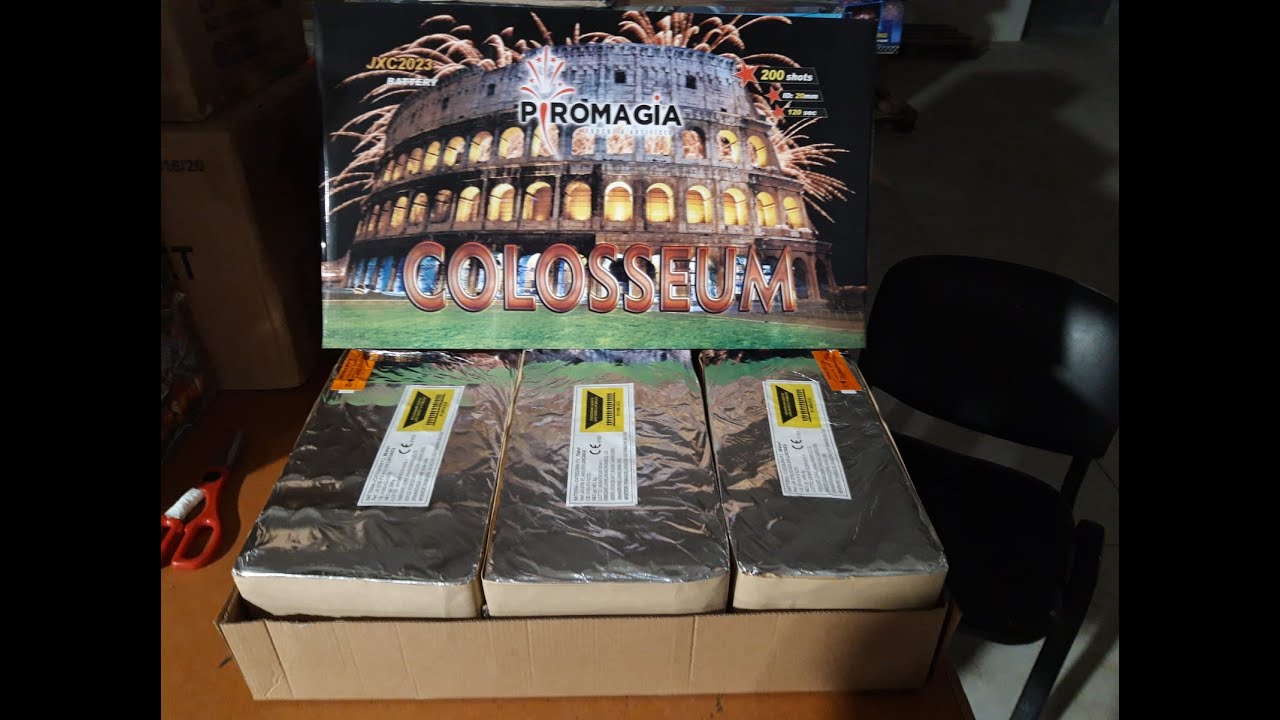 Colosseum 200 Colpi Dritto e Ventaglio www.piroworks.com