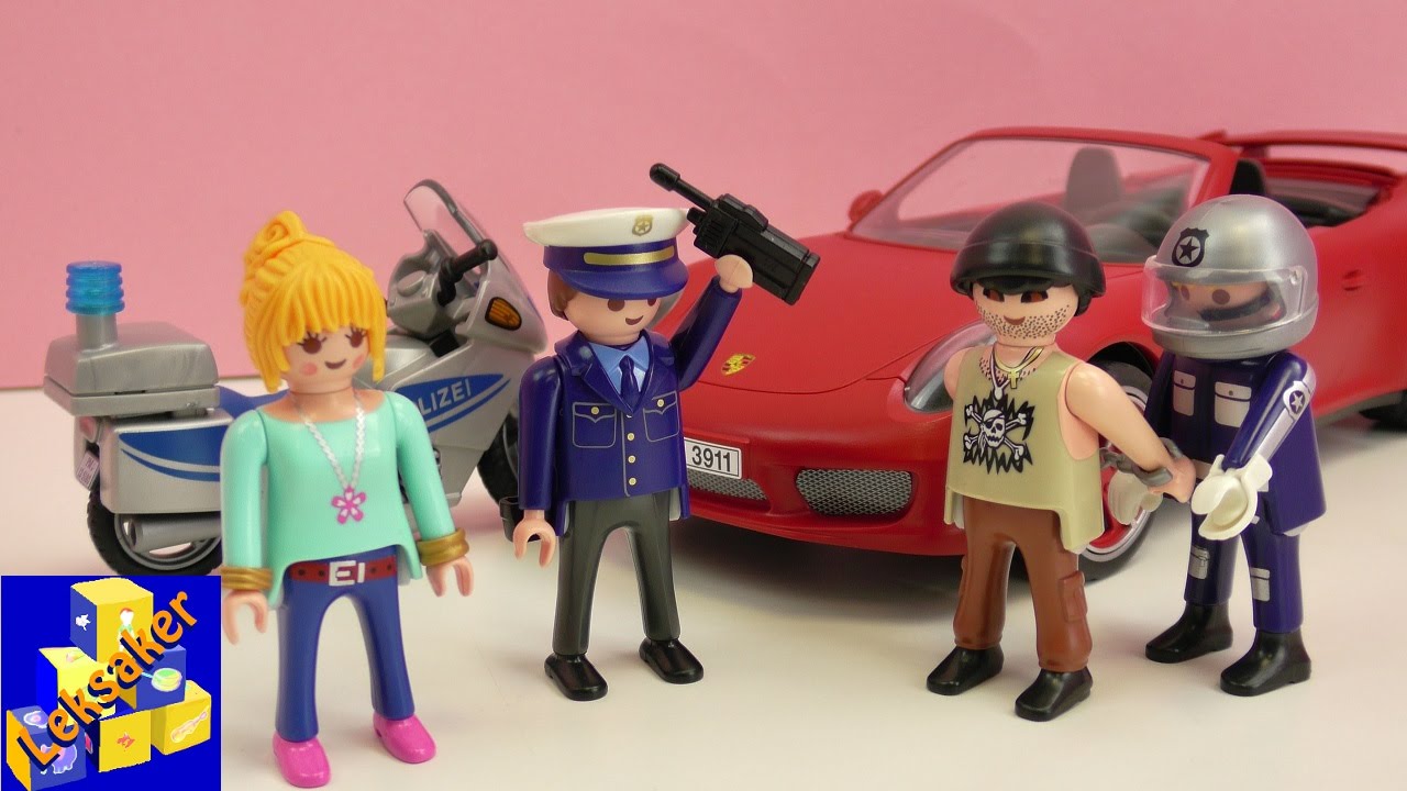 Playmobil film svenska – Bil tjuvas! Polisen förföljer tjuven!