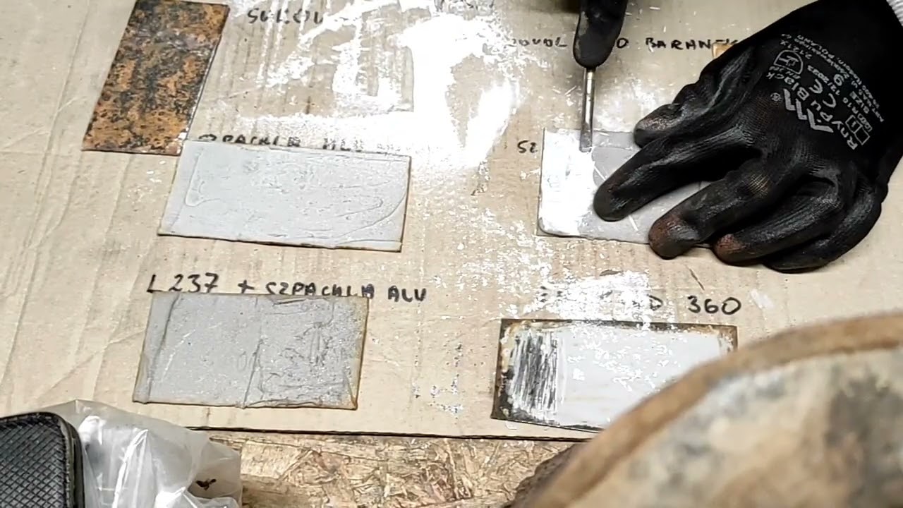 Test Novol szpachlówka Alu, Novol Gravit 650, Forch L237 koroplex, podkład epoksydowy Novol 360