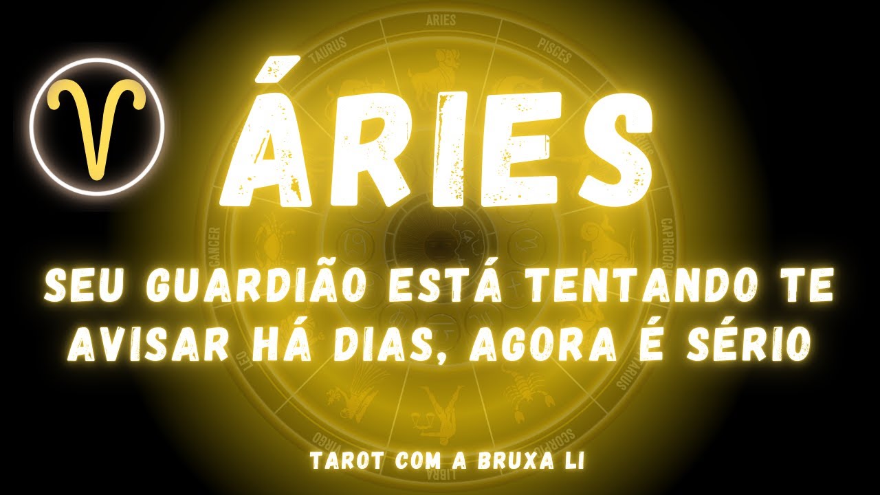 ÁRIES♈ SEU GUARDIÃO ESTÁ TENTANDO TE AVISAR HÁ DIAS, AGORA É SÉRIO