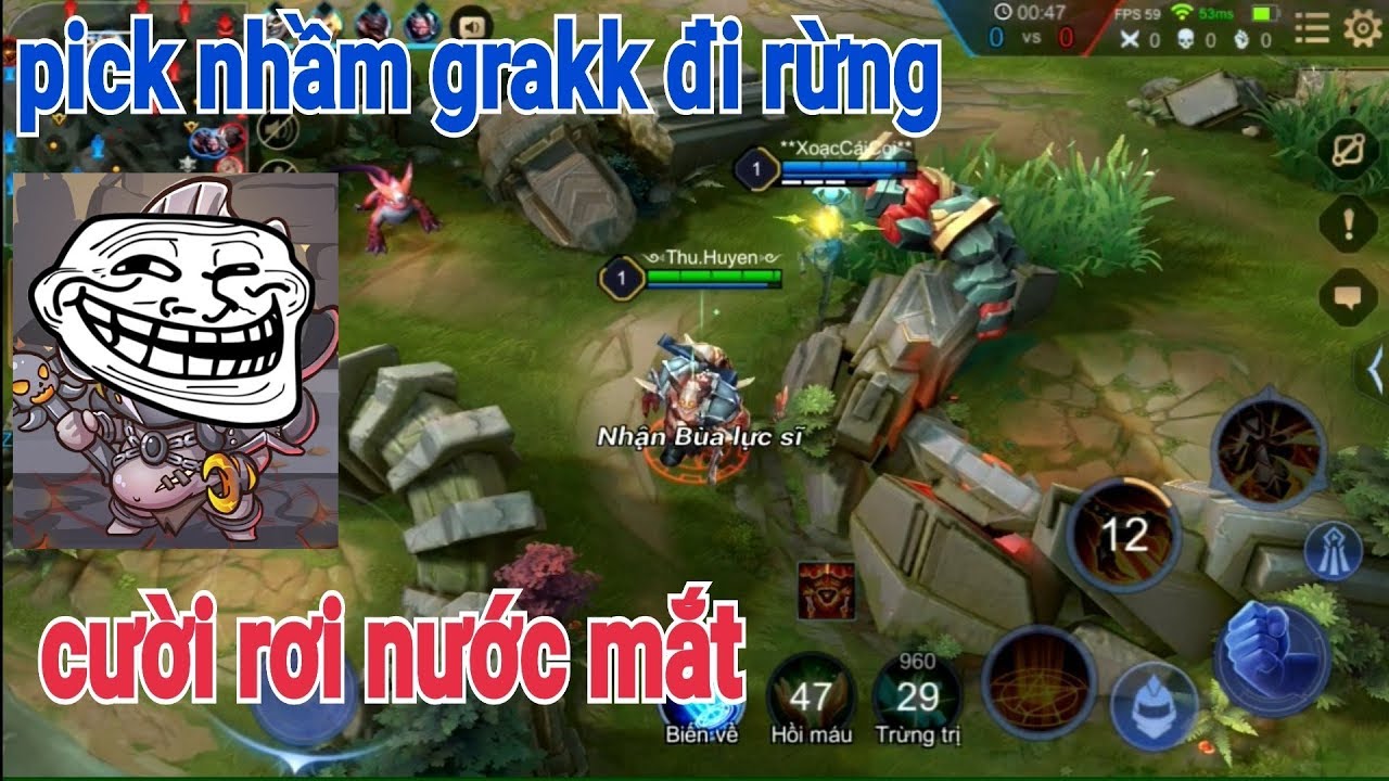 Troll Game _ Pick Nhầm Grakk Đi Rừng Và Cái Kết Không Nhịn Nổi Cười | Yo Game