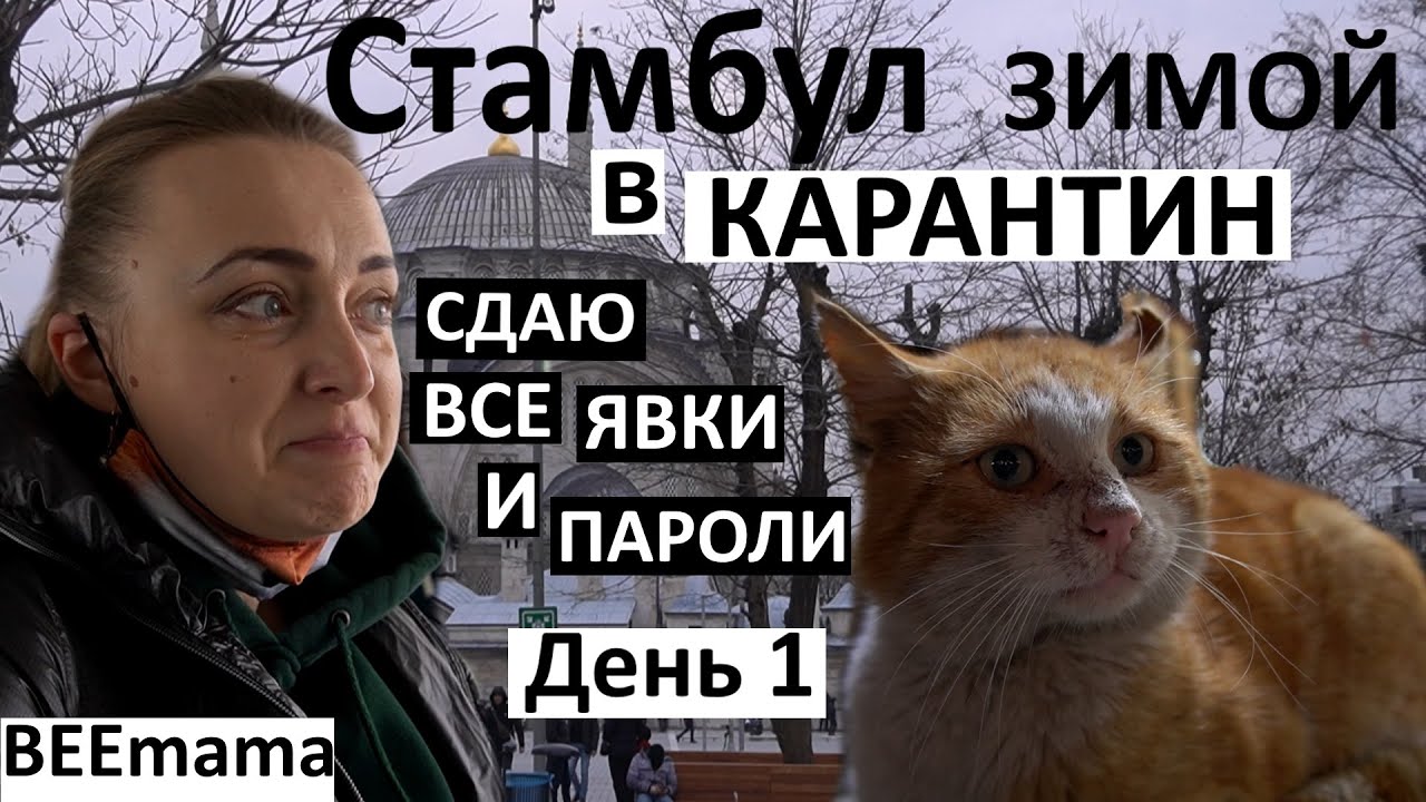 Стамбул зимой / карантинные ограничения / невкусная еда / комендантский час  Пустой Стамбул / День 1