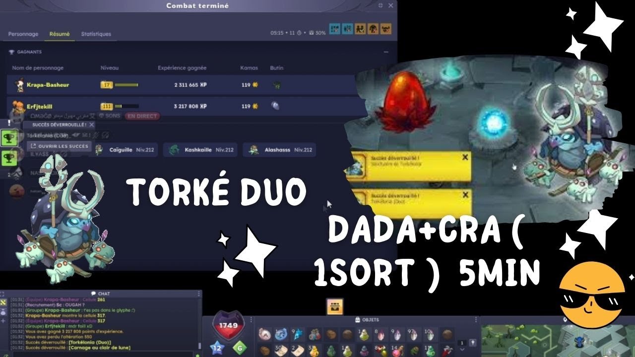 Tork&eacute;lonia Duo Panda Cra en 5 MIN 🔥 | Donjon EXPLOS&Eacute; #dofus #dofus3 #duo #dofusfr #dofusmaroc #op