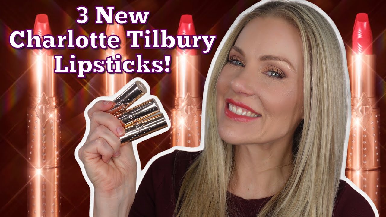 3 NEW LIPSTICKS FROM CHARLOTTE TILBURY \ NUDE TALK, CHIC PINK & ROSY SEDUCTION