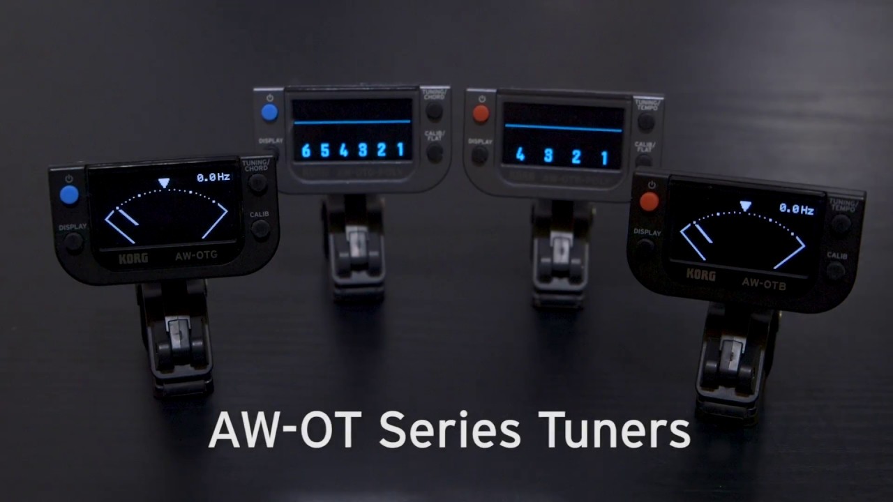 KORG AW-OT Series Tuners - The first ever tuner with OLED technology