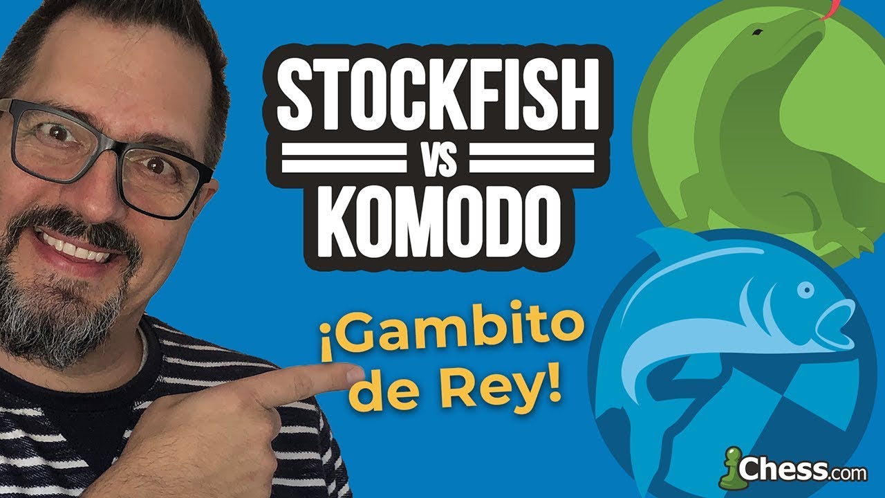 Gambito de Rey entre Stockfish y Komodo | Ajedrez comentado