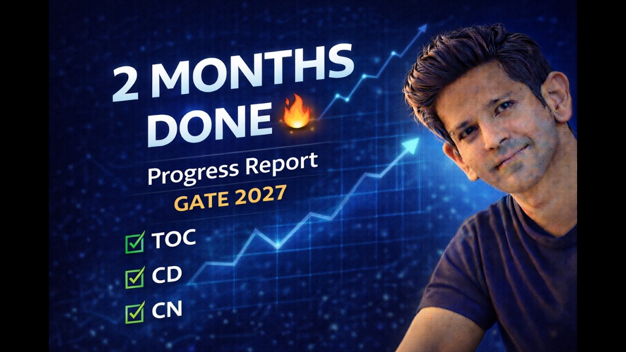 2 Months of GATE 2027 Preparation 📊 | Honest Progress Report