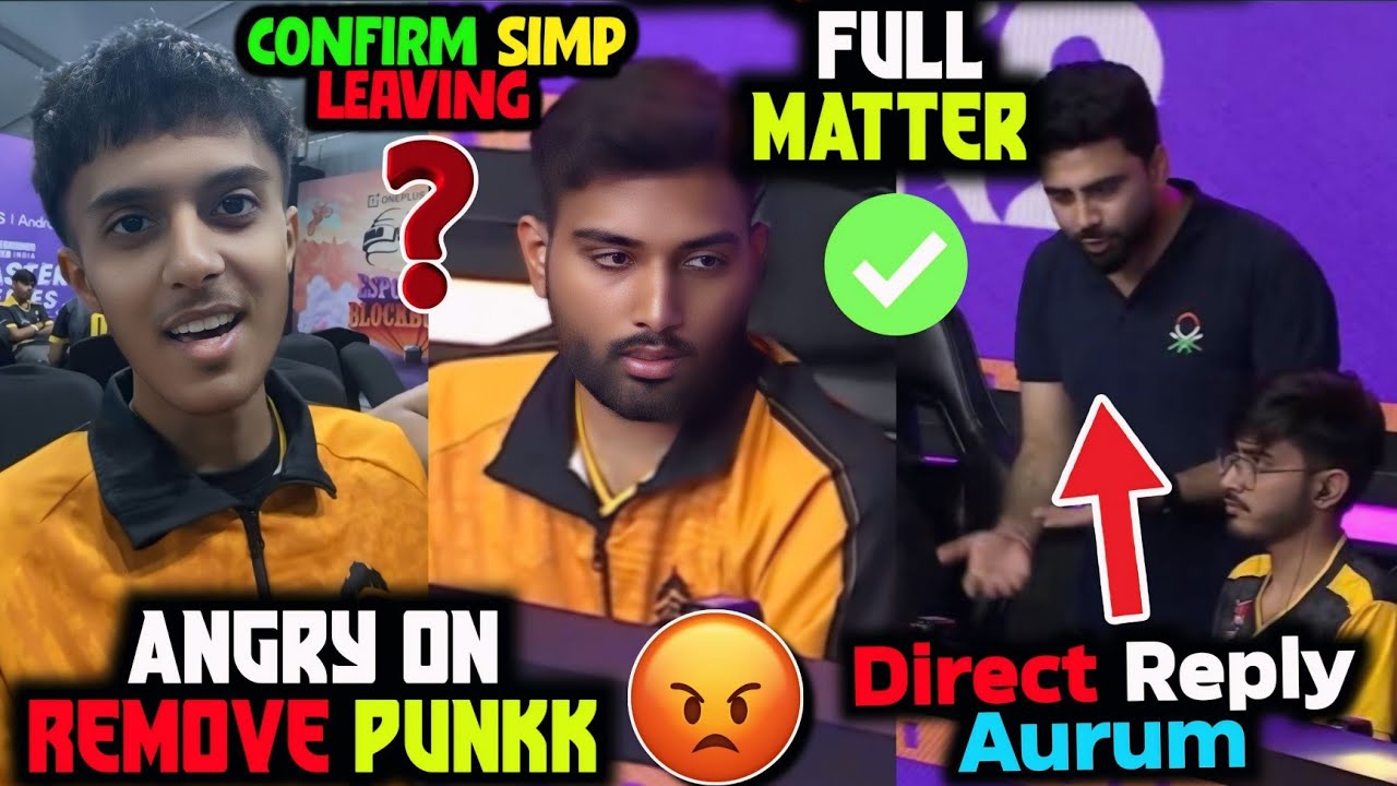 😡Angry Reply Remove Punk🚨Direct Reply Aurum😳Leak GodL Internal Issue✅