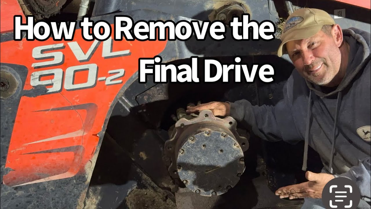 How to Remove the Final  Drive on a Kubota SLV90-2 Skid Steer