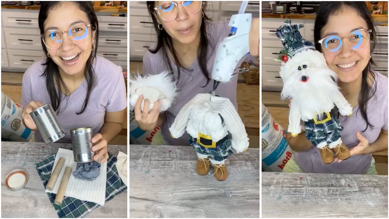 Mira lo que hago con esto!! Manualidades Navideñas con Latas Recicladas!