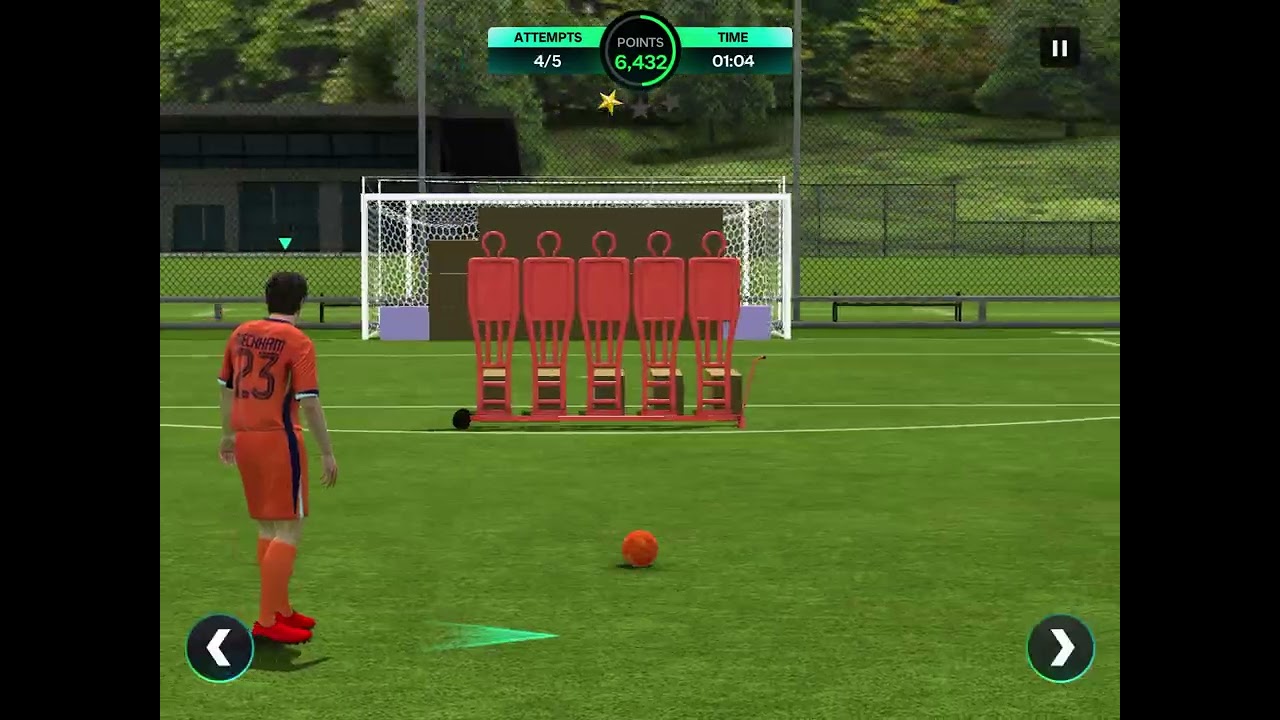 Practicing my free kicks