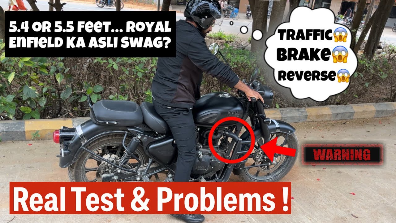 “5.4ft vs Royal Enfield – Kya Chalana possible Hai? 😱 Real Life Test & Struggle!”