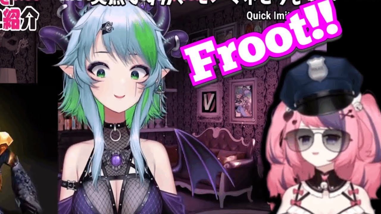 Ironmouse reacts to Froot Self Intro