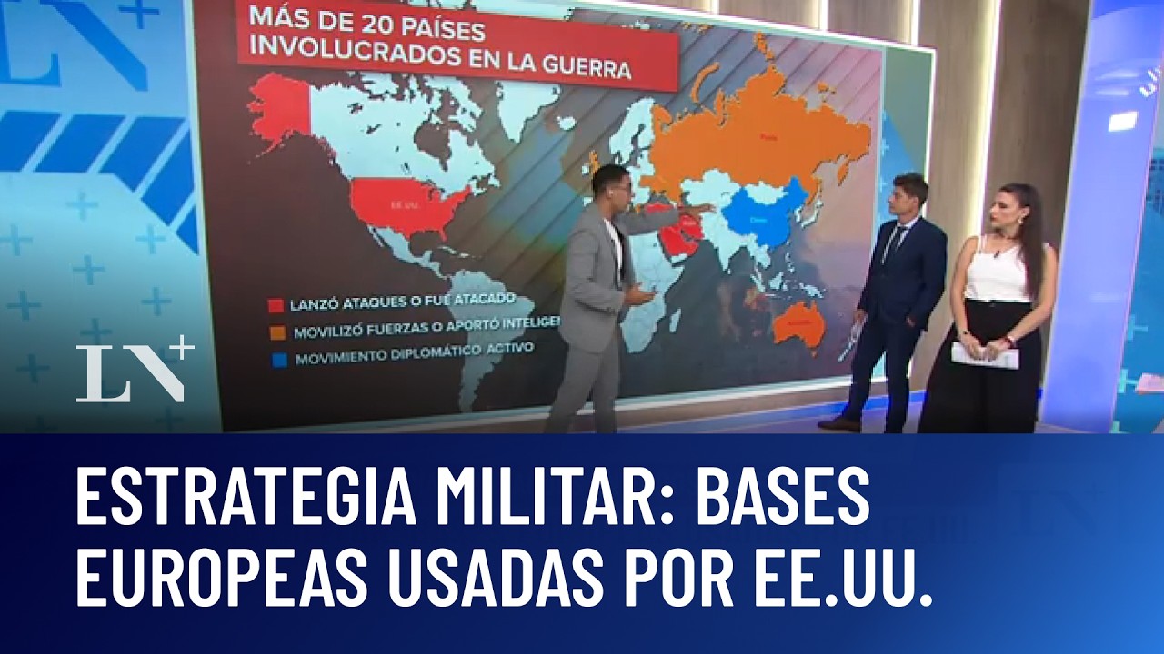 Día 13 de la guerra en Medio Oriente: bases europeas usadas por EE.UU.