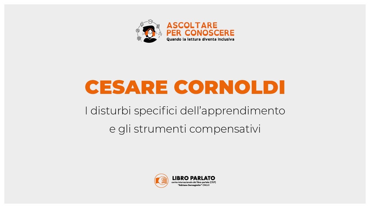Ascoltare per conoscere - Cesare Cornoldi