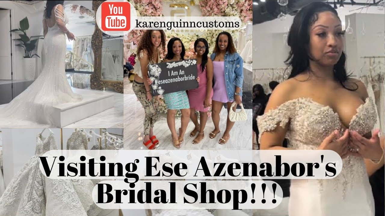 Vlog - Visiting Ese Azenabor’s Bridal Shop!!!