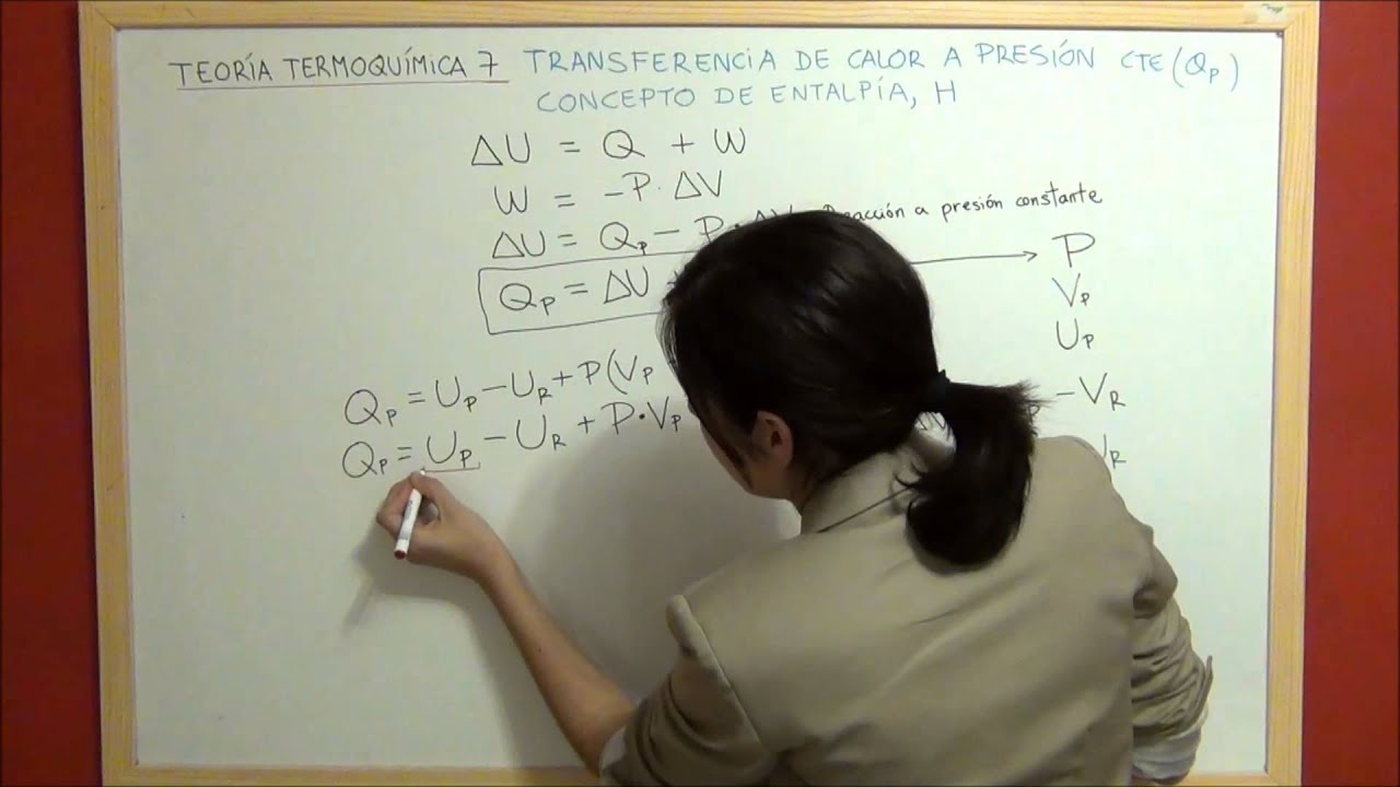 TERMOQUIMICA Teoría 7 - Transferencia calor a presión constante. Concepto de entalpía H