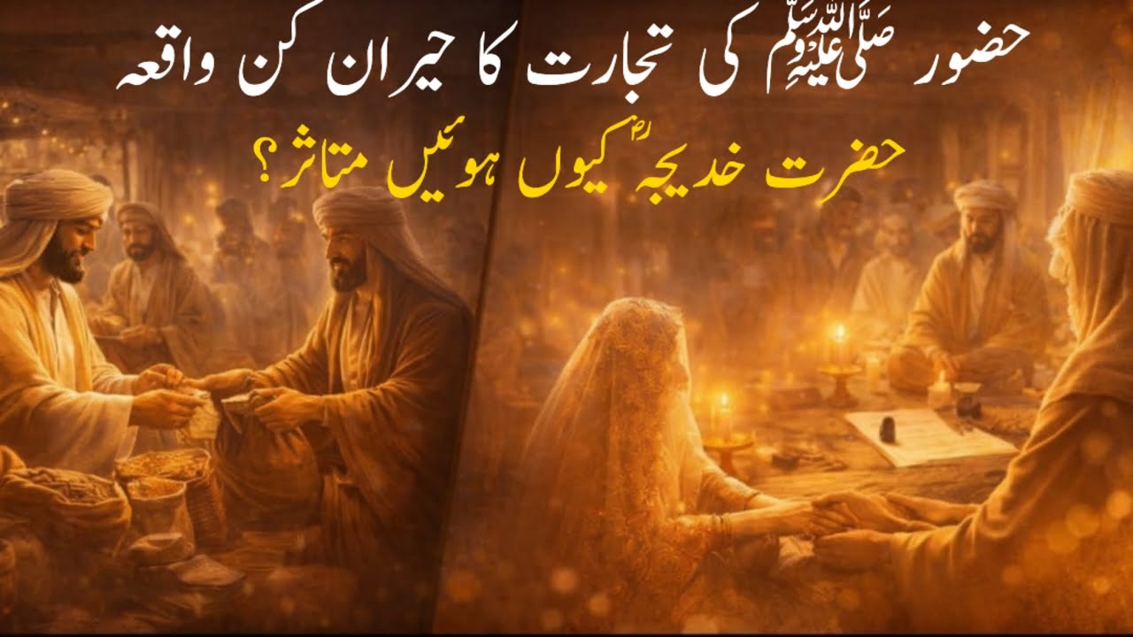 “The Amazing Story of Prophet ﷺ’s Trade and His First Meeting with Hazrat Khadijahؓ”viral video