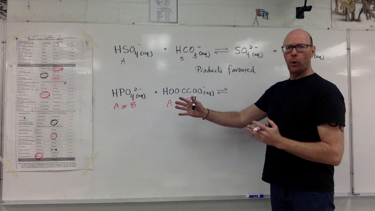 Predicting Bronsted-Lowry Equilibrium Examples
