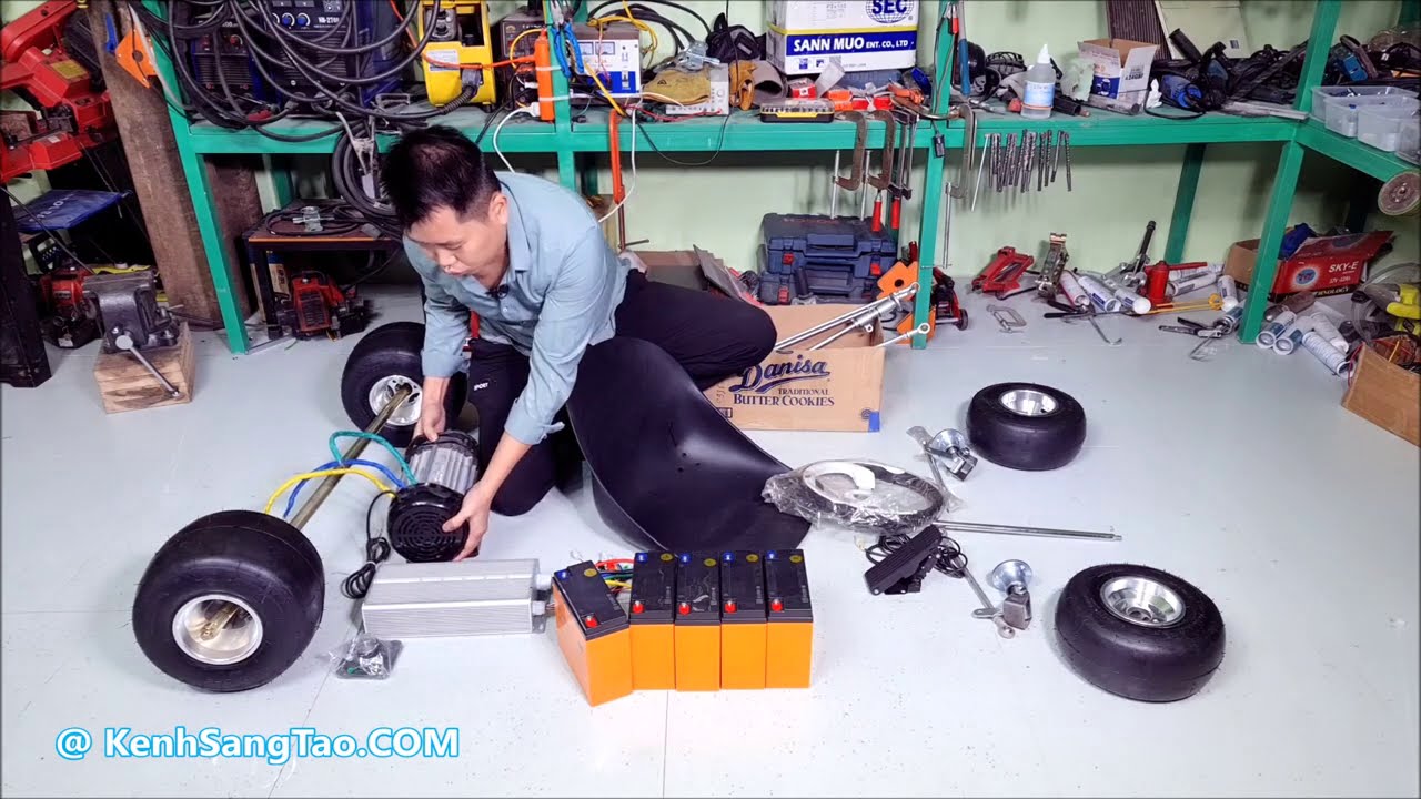 Chế XE Điện F1 Gokart v5 - 60v 3000w - Phần 1 - DIY ELECTRIC GO KART