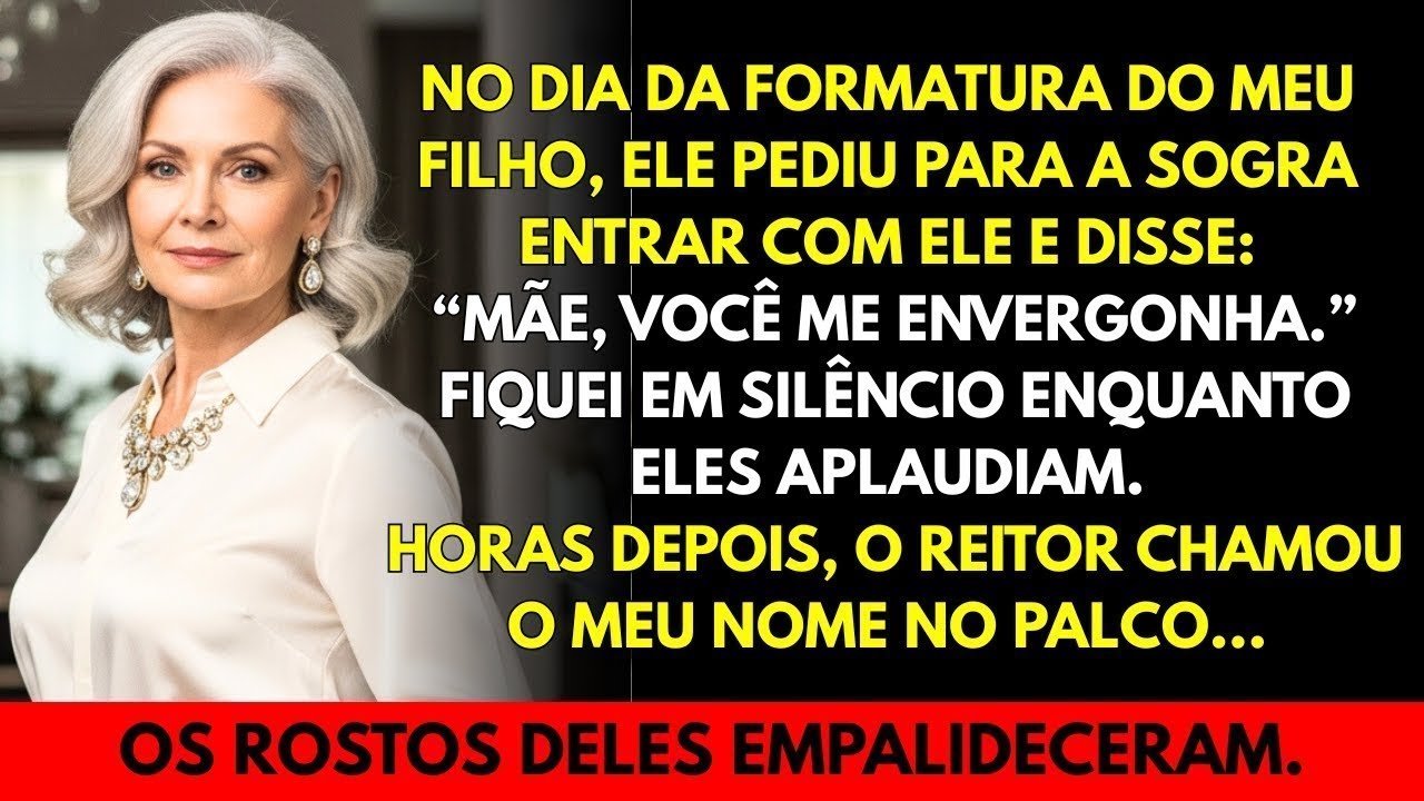 Meu filho disse que eu o envergonhava e levou a sogra à formatura. Até que…
