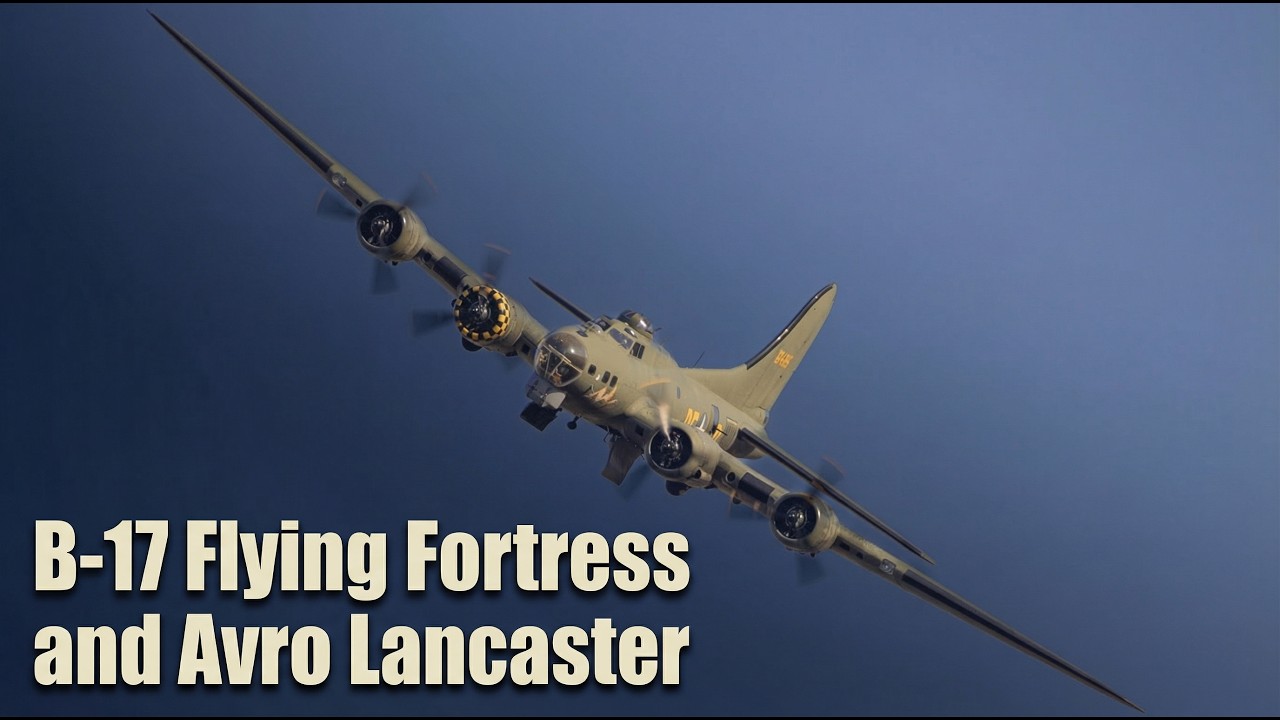 B-17 Flying Fortress & Avro Lancaster | Legendary WW2 Bombers in Action