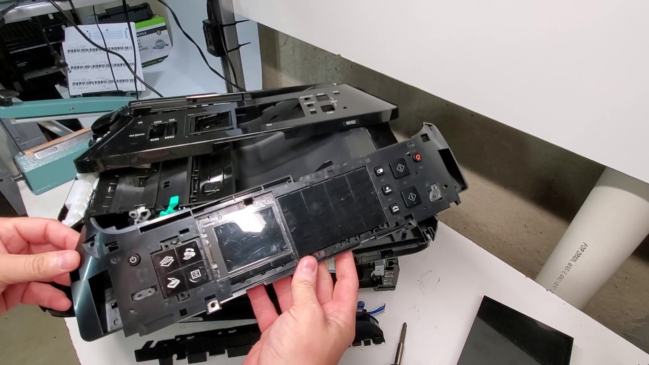 Taking apart Canon Pixma MX922 Printer for Parts or Repairs MX722
