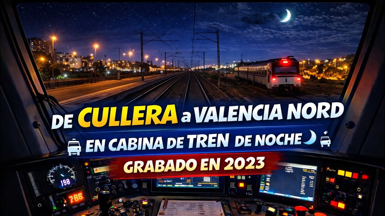 Trayecto en tren entre Cullera y Valencia Nord ( Amanecer con lluvia)