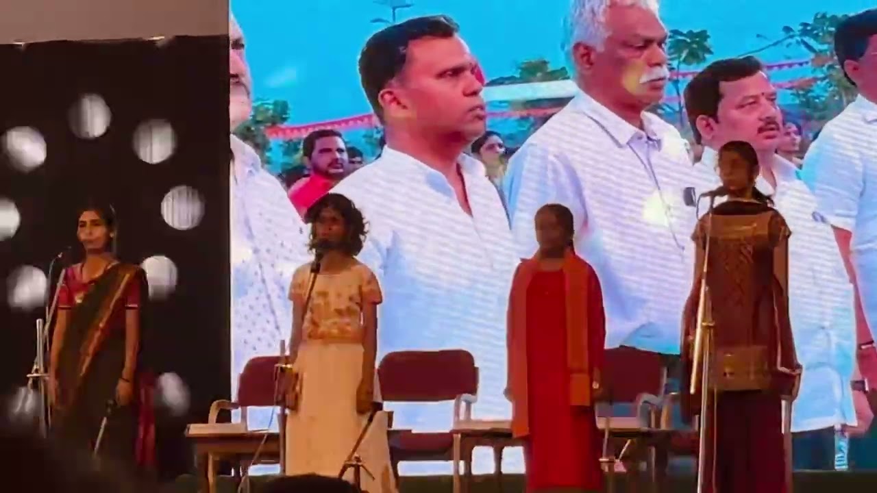 Vande Mataram by School students RVK #goosebumps #vandemataram #rashtrothana 