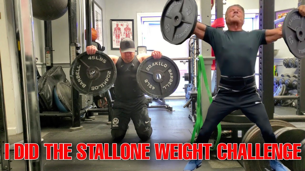 I did the Stallone weight challenge 👍🏼