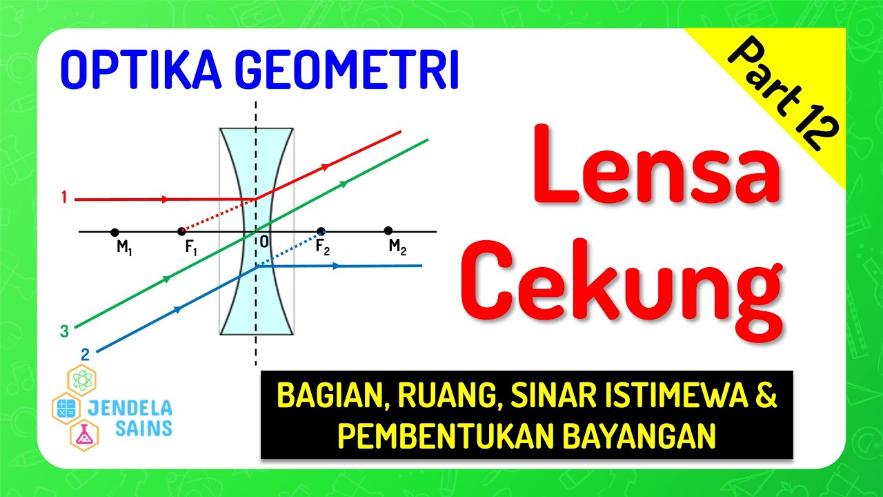 Optika Geometri • Part 12: Pembiasan Cahaya Pada Lensa Cekung