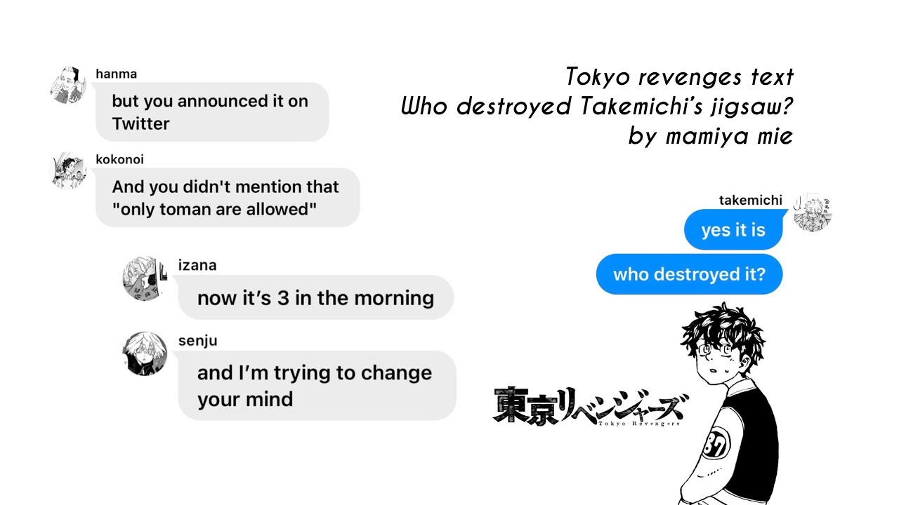 Tokyo revengers text - Takemichi’s jigsaw puzzles