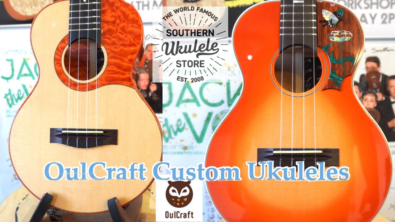 OulCraft Custom Shop - 2 of the best Tenor Ukes in the world today.