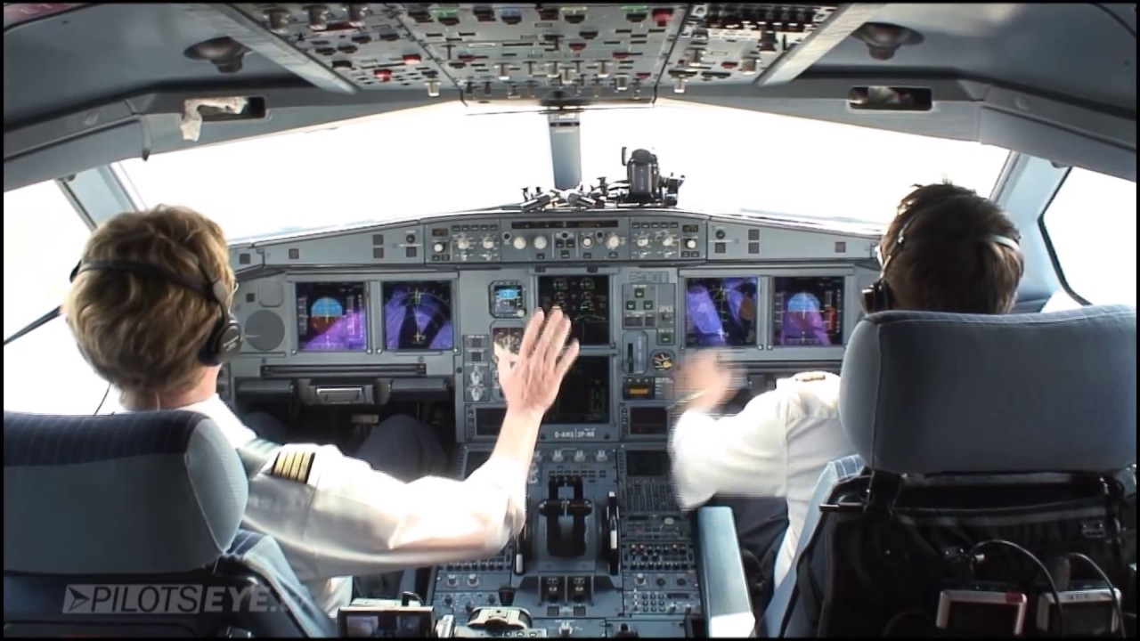 Airbus A330 - Approach and Landing in Frankfurt (ENG sub)