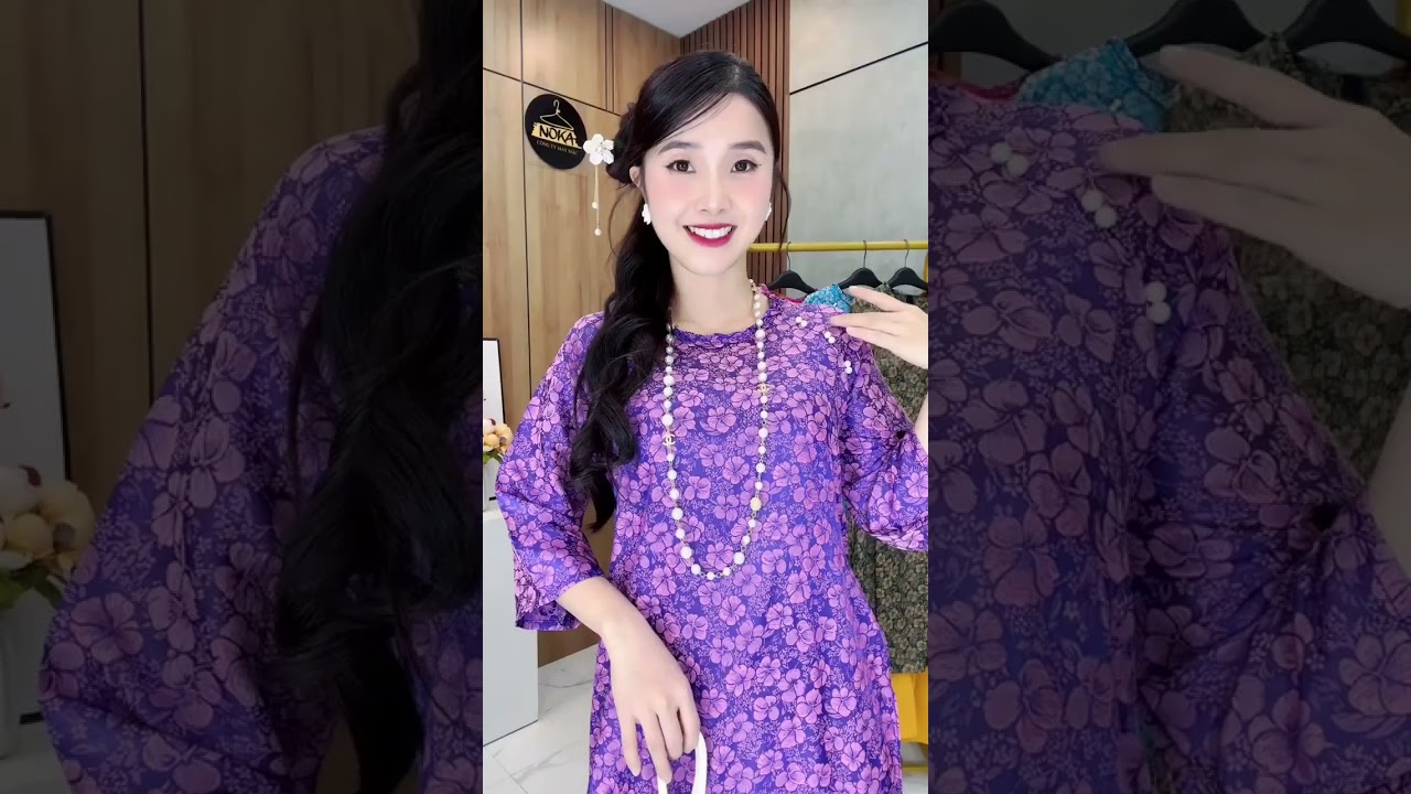 SET ÁO DÀI GẤM AD678 NOKA || CÓ SỈ - CÓ LẺ GIÁ TỐT NHẤT THỊ TRƯỜNG || ZALO: 0862.656.318