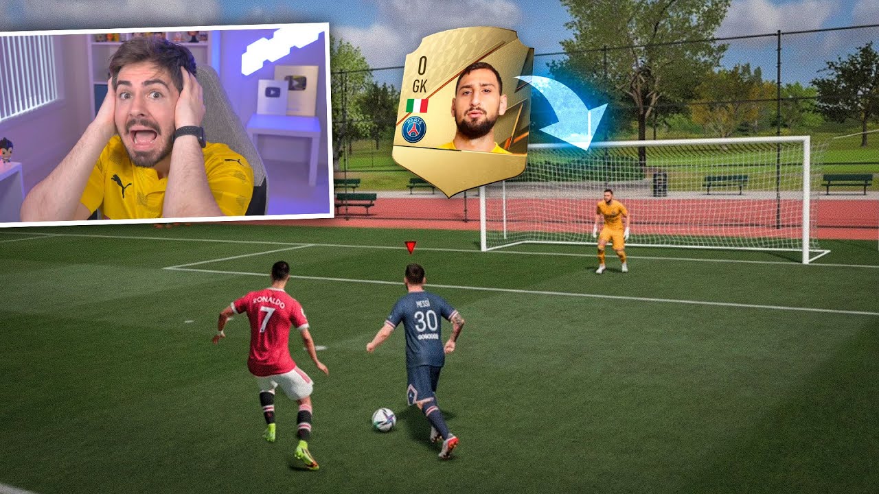 COLOQUEI O GOLEIRO COM 0 DE OVER CONTRA CR7 E MESSI!!!