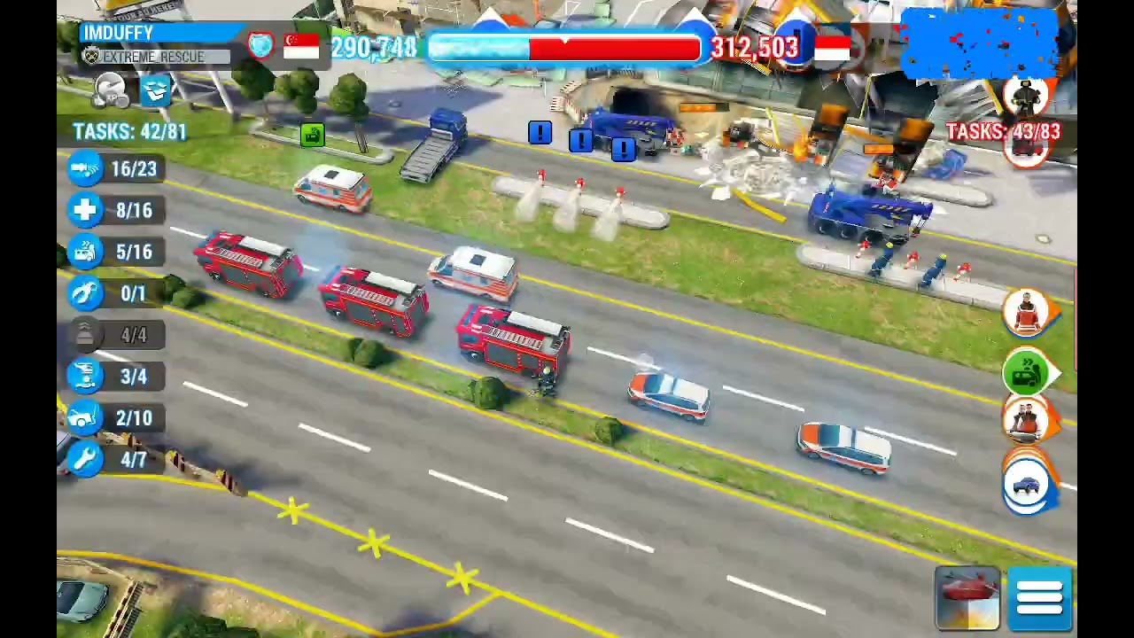 Emergency HQ 1vs1 : Motorway service station in flames!