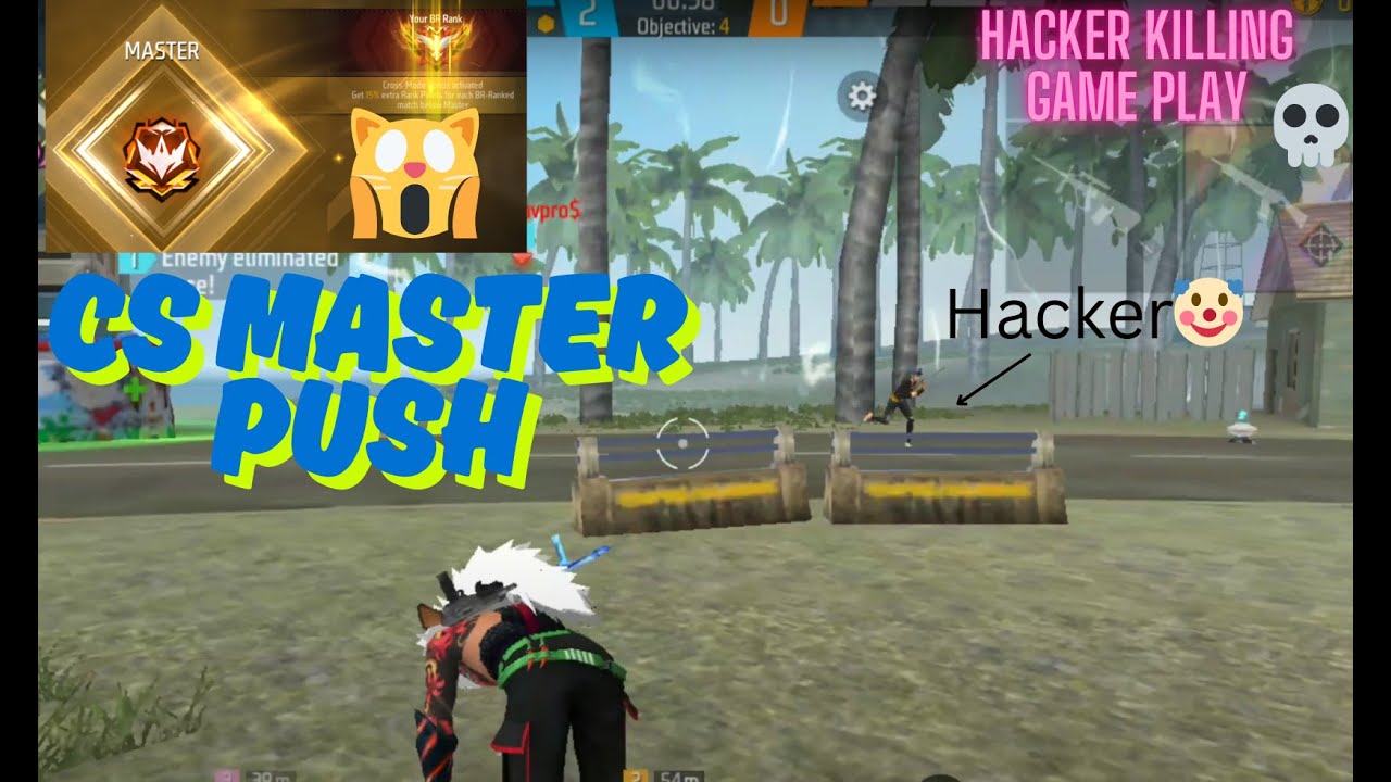 😈Hacker Killing Gameplay & Master Push🌟In CS-Rank |Garena FreeFire #117god #r_alisha @PARBATzx