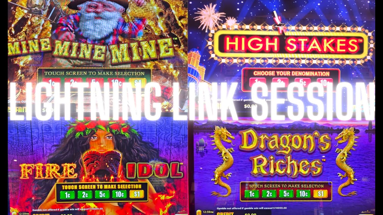 6PLAYING ALL 4 LIGHTNING LINK games...@session... @That Slot Guy   #pokies #slots #casino